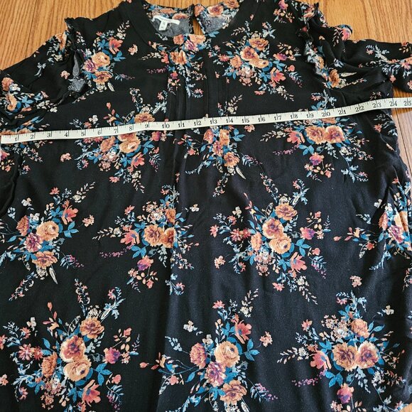 MAURICES XL Long Sleeve Shirt NWOT floral blouse popover - Picture 6 of 7